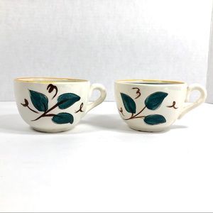 2 Vintage Stangl Pottery Tea Cup FRUIT